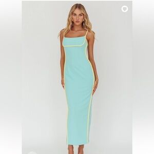 Selfie Leslie Blue Maxi Dress